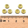 Brass Grade A Rhinestone Spacer Beads RSB036NF-14G-2