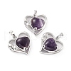 Natural Amethyst Pendants G-C236-01B-P-RS-1