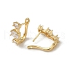 Brass Hoop Earrings EJEW-L271-13KCG-01-2