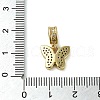Brass Micro Pave Clear Cubic Zirconia Pendants KK-U005-02A-G-3