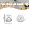 HOBBIESAY 400Pcs 2 Colors Alloy Beads FIND-HY0002-75-2