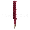Handmade Macrame Cotton Threads Wrist Strap Pendant Decoration HJEW-JM02624-01-2