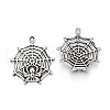 Tibetan Style Alloy Spider & Web Pendants X-TIBEP-N008-09AS-RS-1
