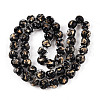 Handmade Gold Foil Glass Beads Strands FOIL-N029-04E-2