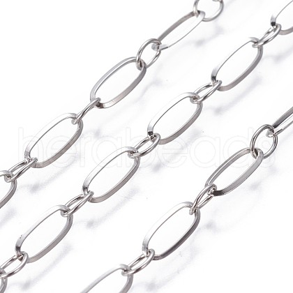Tarnish Resistant 304 Stainless Steel Figaro Chains CHS-P007-16P-1