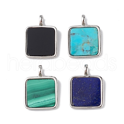 Natural Mixed Stone Pendants G-F739-04P-1