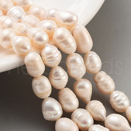 Natural Cultured Freshwater Pearl Beads Strands PEAR-P062-14A-1
