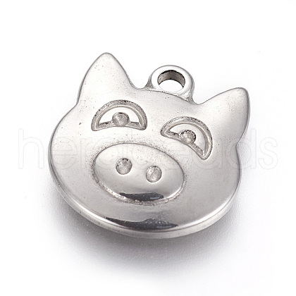 Tarnish Resistant 304 Stainless Steel Pendants STAS-I105-49P-1
