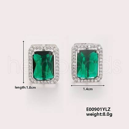 Fashionable Versatile Earrings With Exquisite Sparkle And Shimmering Ice Sugar Design QA7438-4-1