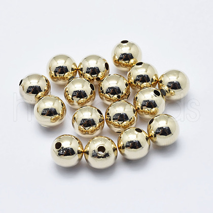 Brass Beads KK-G331-52G-8mm-NF-1