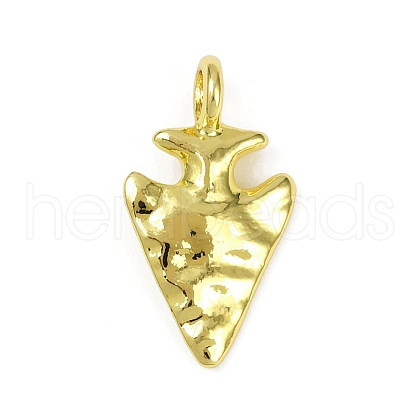 Textured Brass Pendants KK-M322-18G-1