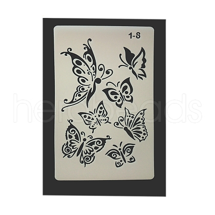 Eco-Friendly PET Plastic Hollow Painting Silhouette Stencil DRAW-PW0008-01H-1