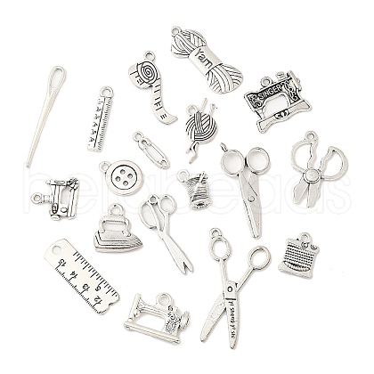 Tibetan Style Alloy Pendants DIY-F121-01AS-1