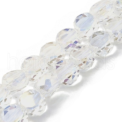 Electroplate Glass Beads Strands EGLA-L045-G-AB01-1