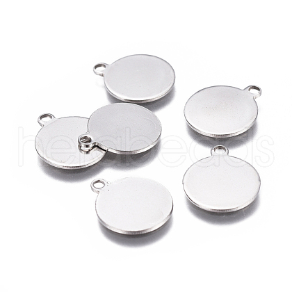 Tarnish Resistant 201 Stainless Steel Stamping Blank Tag Charms STAS-F207-22P-1