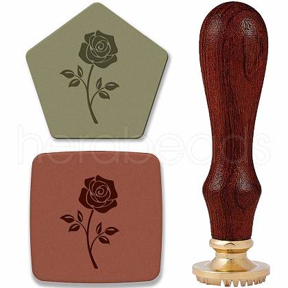 Brass Clay Seal Stamp Set DIY-WH0577-005-1
