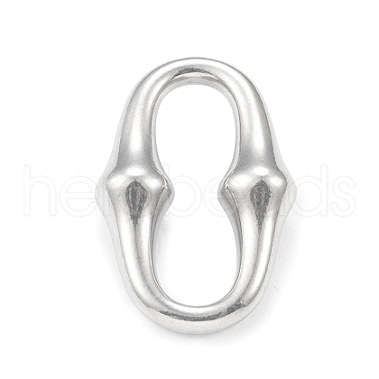Non-Tarnish 304 Stainless Steel Linking Rings X-STAS-F287-17P-1