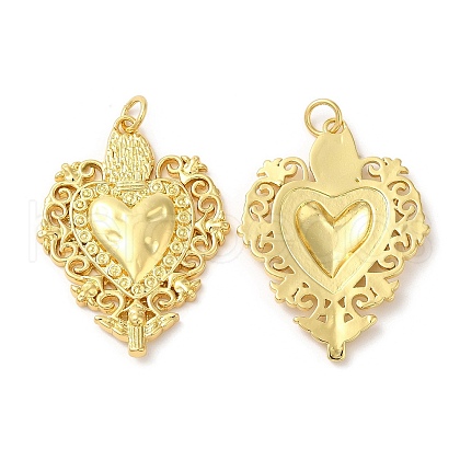 Eco-Friendly Brass Pendants KK-M246-36G-1