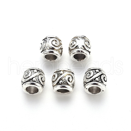 Tibetan Style Alloy European Beads TIBE-N006-85AS-LF-1