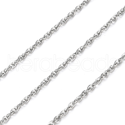 Tarnish Resistant 304 Stainless Steel Rope Chain CHS-C010-01A-P-1