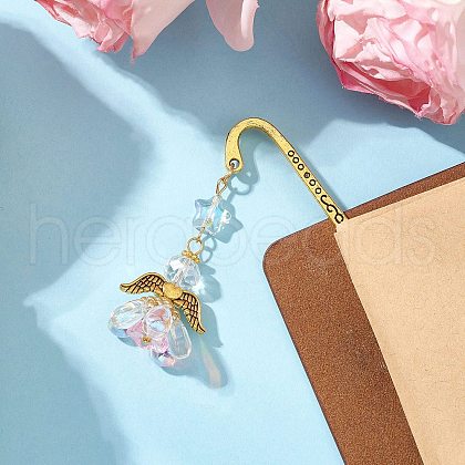 Alloy Hook Bookmarks AJEW-MZ00005-01-1