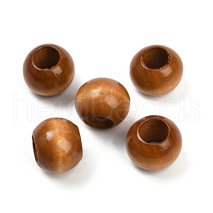 Spray Painted Wood Beads WOOD-F017-05B-1