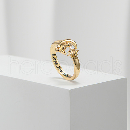 Fashionable Alloy Adjustable Open Cuff Rings for Women FS-WGBDF21-03-1