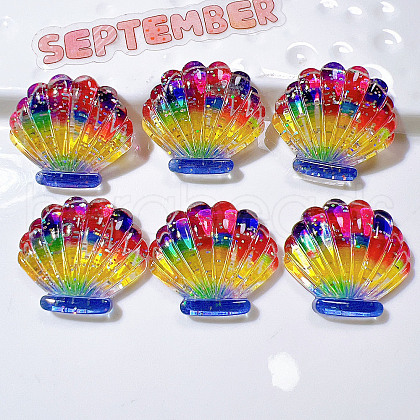 Transparent Resin Cabochons PW-WG29DB4-02-1