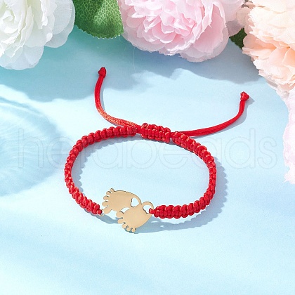 Mother's Day 201 Stainless Steel Link Bracelets BJEW-TA00614-1