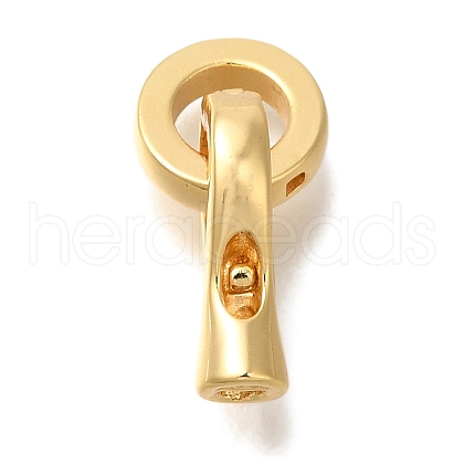 Brass Fold Over Clasps KK-K389-024G-1