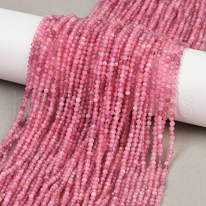 Natural Plum Blossom Tourmaline Beads Strands G-RM250101-A15-1
