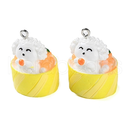 Opaque Resin Imitation Food Pendants RESI-P031-A05-1
