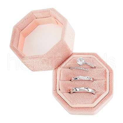 Velvet Ring Boxes VBOX-WH0013-01B-1