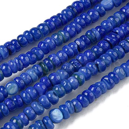 Dyed Natural Freshwater Shell Beads Strands BSHE-G039-07J-1