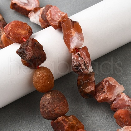 Natural Carnelian Beads Strands G-S386-C06-1