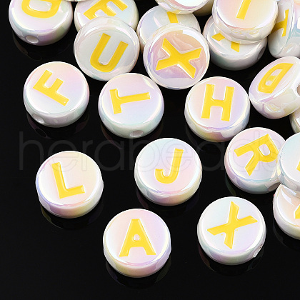 UV Plating Enamel Acrylic Beads PACR-N015-01H-1