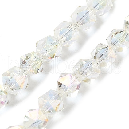 Electroplate Glass Beads Strands EGLA-P057-01A-FR04-1
