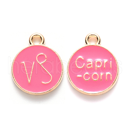 Alloy Enamel Pendants ENAM-S124-01B-03E-1