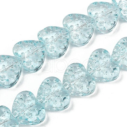 Transparent Glass Beads Strands GLAA-H038-01G-1