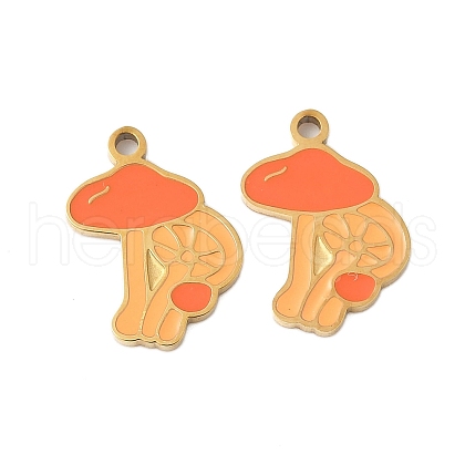 304 Stainless Steel Enamel Pendants STAS-R168-22G-05-1