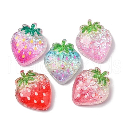 Luminous Transparent Resin Cabochons CRES-V001-02-1