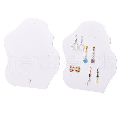 Acrylic Earring Display Stands EDIS-WH0006-28B-1