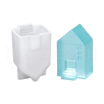 House Silicone Molds X-DIY-F066-01-1