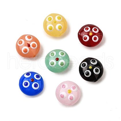 Handmade Lampwork Enamel Beads LAMP-S079-01-1