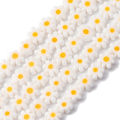Handmade Millefiori Glass Bead Strands X-LAMP-J035-6mm-44-1