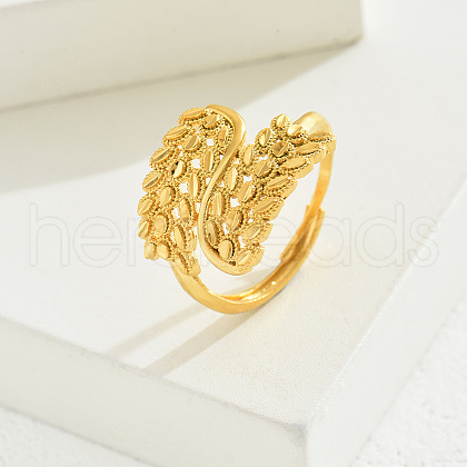 Brass Adjustable Finger Rings for Women ZV7017-3-1