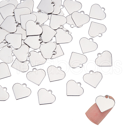 Unicraftale 50Pcs Stainless Steel Pendants STAS-UN0060-52-1