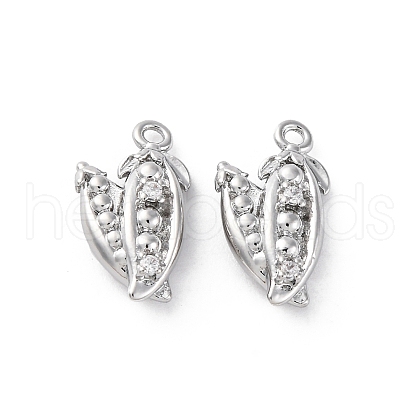 Brass Rhinestone Pendants KK-E793-01P-1