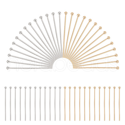 ARRICRAFT 200Pcs 2 Styles 304 Stainless Steel Ball Head Pins STAS-AR0002-26-1