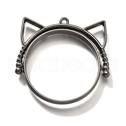 Alloy Open Back Bezel Pendants PALLOY-I223-06B-1
